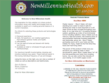 Tablet Screenshot of newmillenniumhealth.com